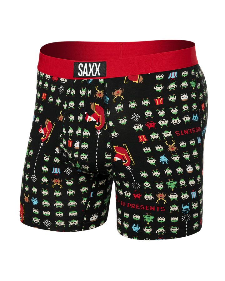 🇨🇦 Saxx Ultra Super Soft Boxer Brief - Sleigh Invaders - Size Small