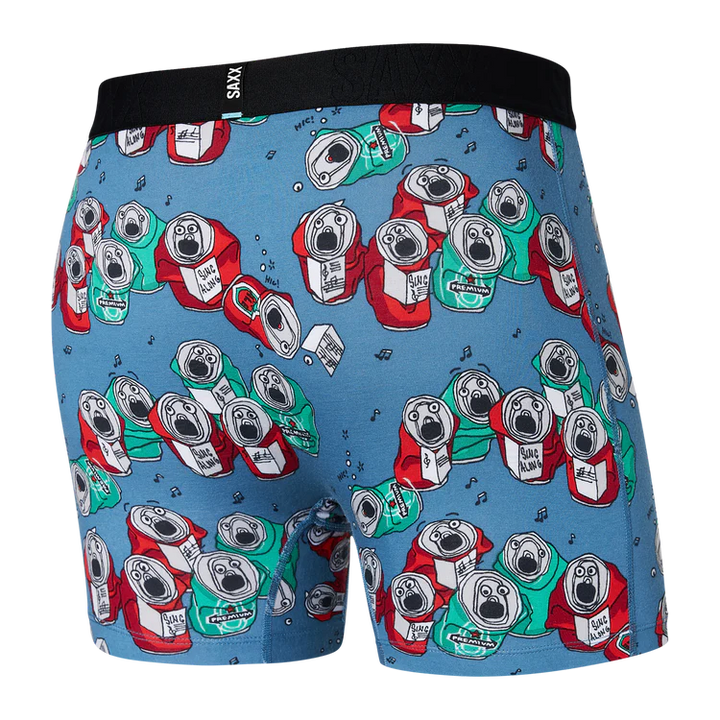 Saxx DropTemp™ Cooling Cotton Boxer Brief -  Beer Can Choir