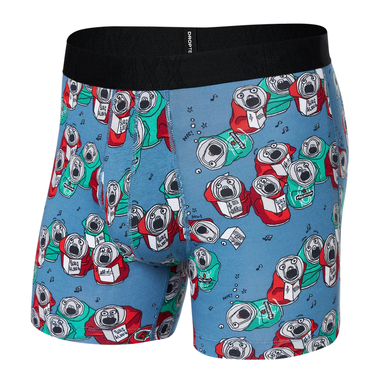 Saxx DropTemp™ Cooling Cotton Boxer Brief -  Beer Can Choir