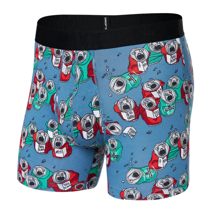 Saxx DropTemp™ Cooling Cotton Boxer Brief -  Beer Can Choir