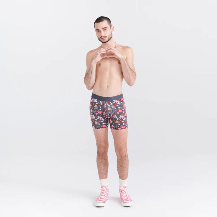 Saxx DropTemp™ Cooling Cotton Boxer Brief -  No Tell Motel