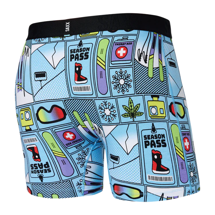 🇨🇦 Saxx DropTemp™ Cooling Cotton Boxer Brief -  Season Pass - Size Medium