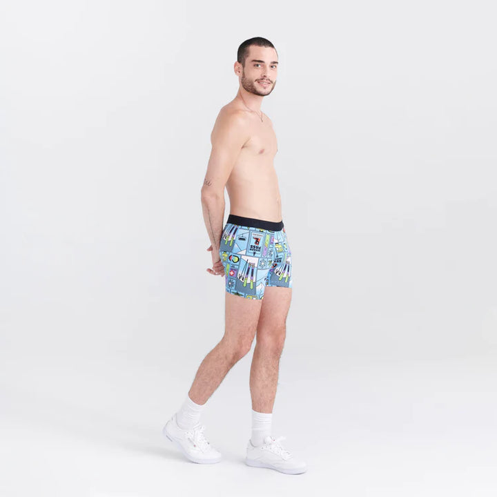 🇨🇦 Saxx DropTemp™ Cooling Cotton Boxer Brief -  Season Pass - Size Medium
