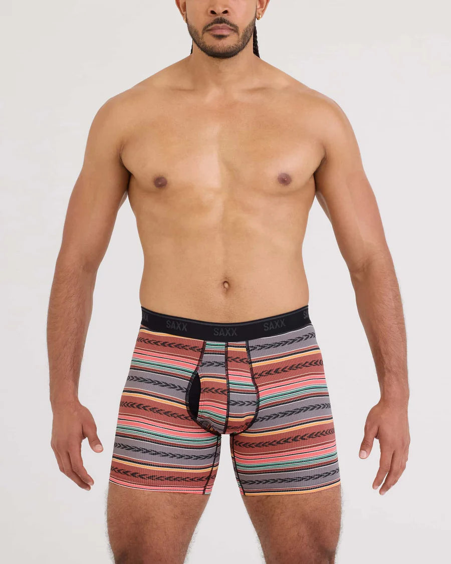Saxx Quest Quick-Dry Mesh - Globetrekker Stripe