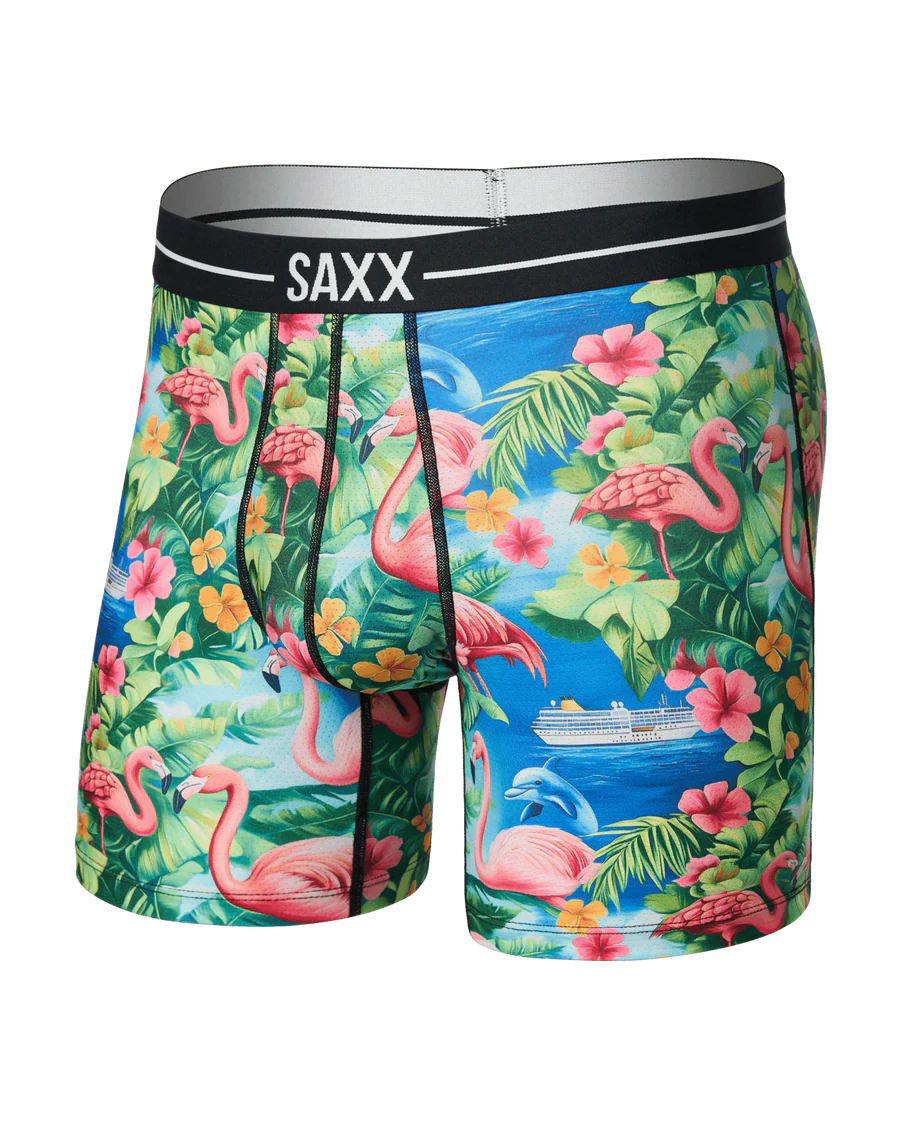 Saxx Volt Breathable Mesh - Flamingo Bay - Sheer Essentials Lingerie & Swimwear