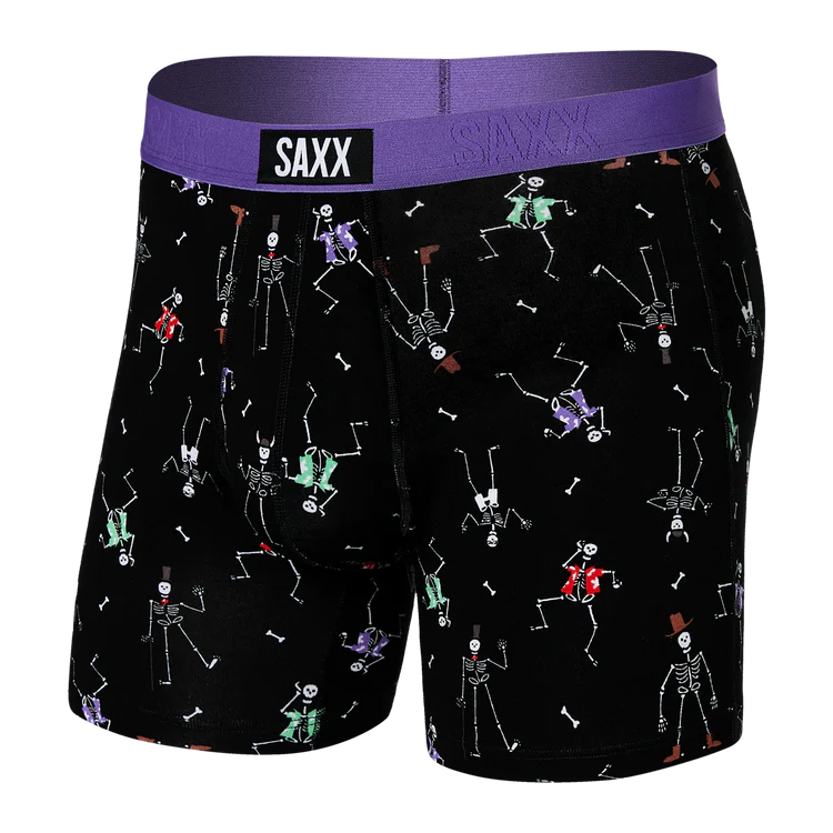 Saxx Vibe Super Soft Boxer Brief - Dancing Skellies
