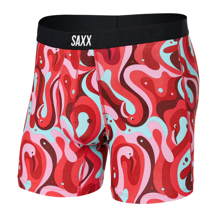 🇨🇦 Saxx Vibe Super Soft Boxer Brief - Lava Lamp Flamingo