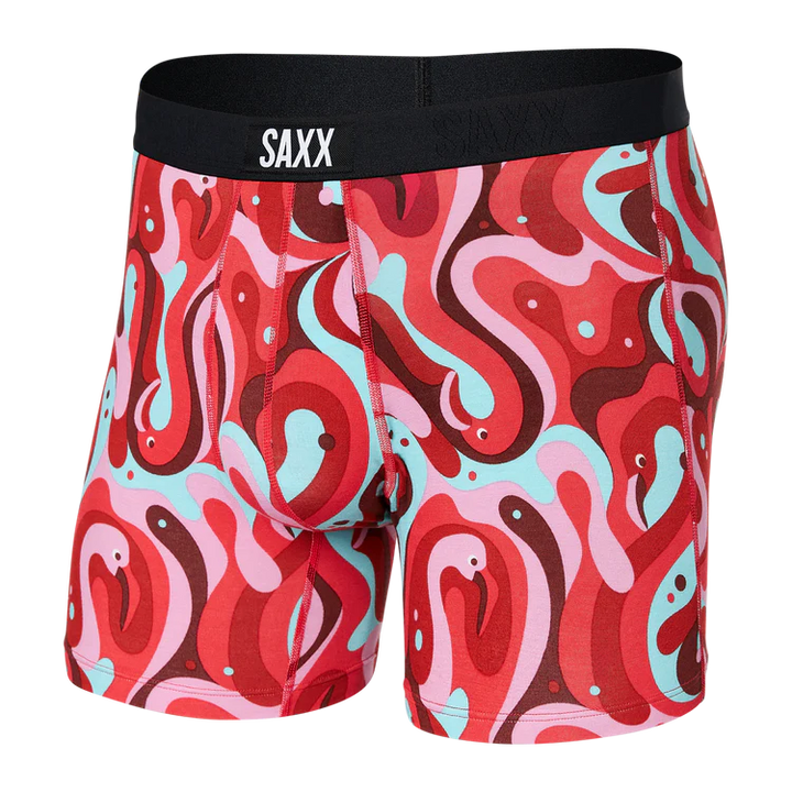 Saxx Vibe Super Soft Boxer Brief - Lava Lamp Flamingo