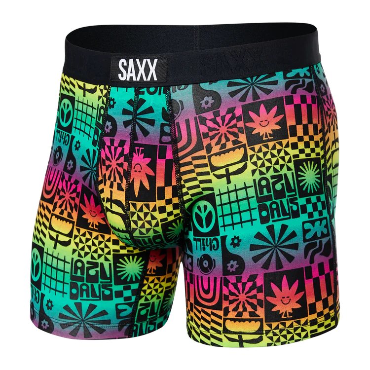 Saxx Vibe Super Soft Boxer Brief - Lazy Days - Size Medium
