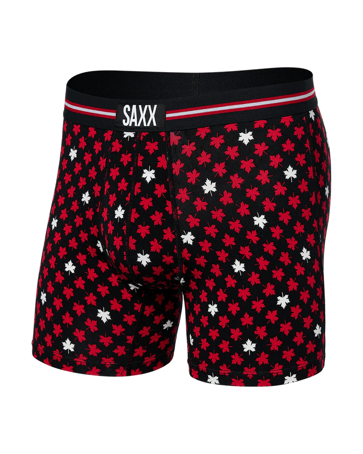 🇨🇦 Saxx Vibe Super Soft - Maple Leaf- Black