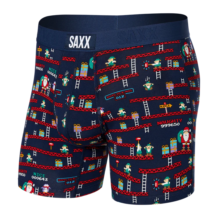 🇨🇦 Saxx Vibe Super Soft Boxer Brief - Santa's Workshop