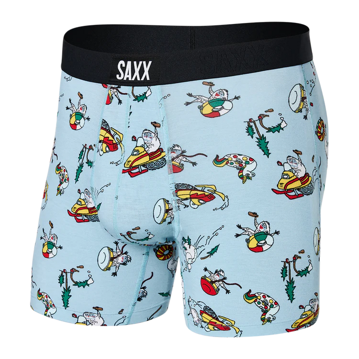 🇨🇦 Saxx Vibe Super Soft Boxer Brief - Totally Tubular - Size Medium