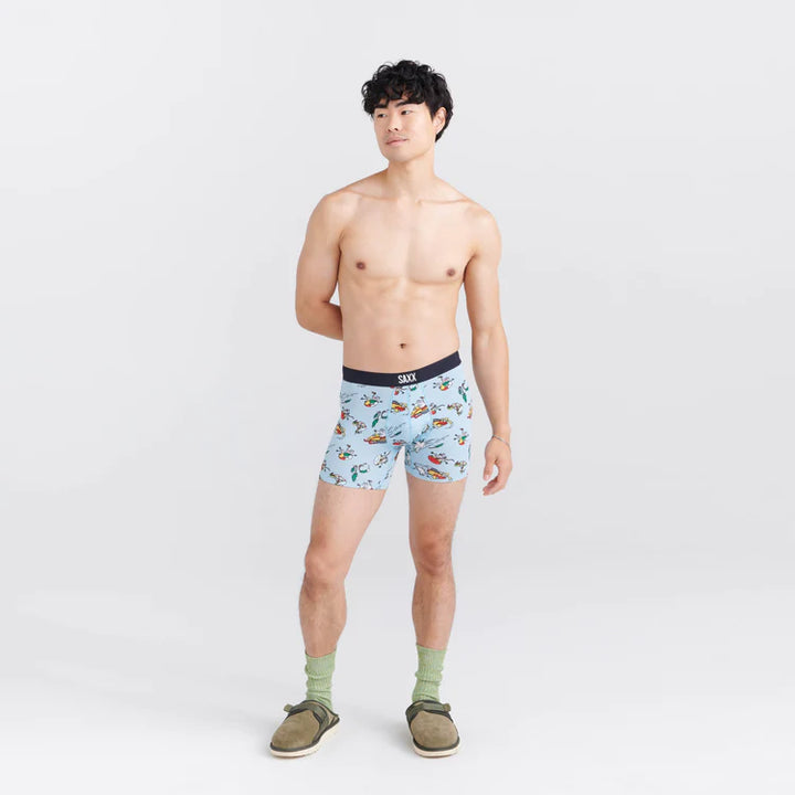 🇨🇦 Saxx Vibe Super Soft Boxer Brief - Totally Tubular - Size Medium
