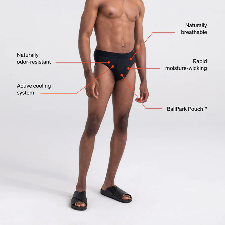 Saxx DropTemp™ Cooling Cotton Brief -  No Tell Motel - Sheer Essentials Lingerie & Swimwear