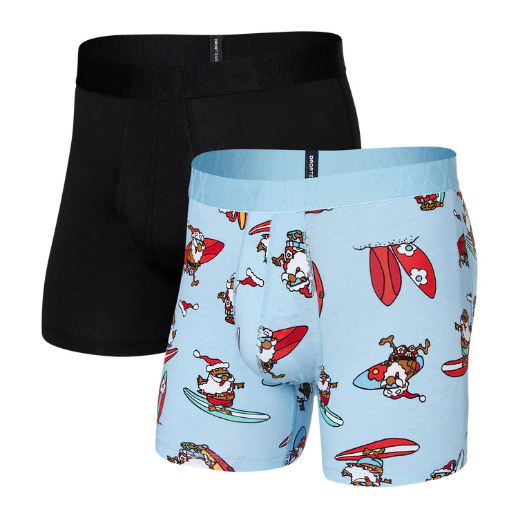 🇨🇦 Saxx Droptemp Cooling Cotton 2-Pack - Surf's Up - Size Small