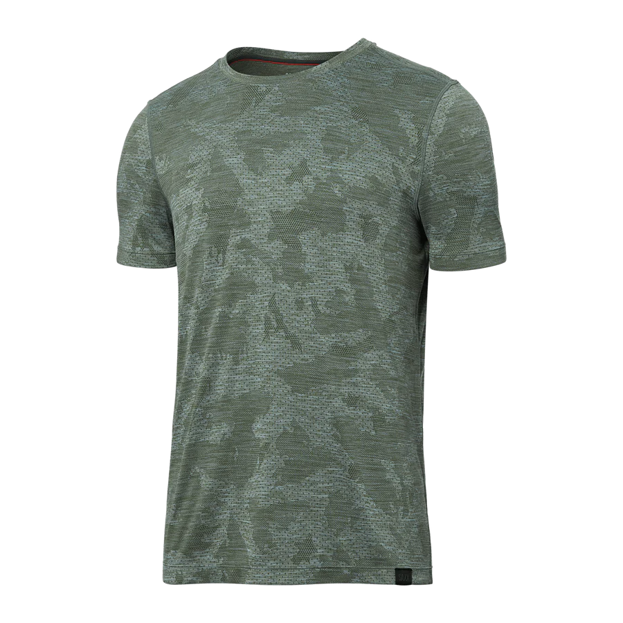 Saxx All Day Short Sleeve Aerator T-Shirt - Tar Green Camo