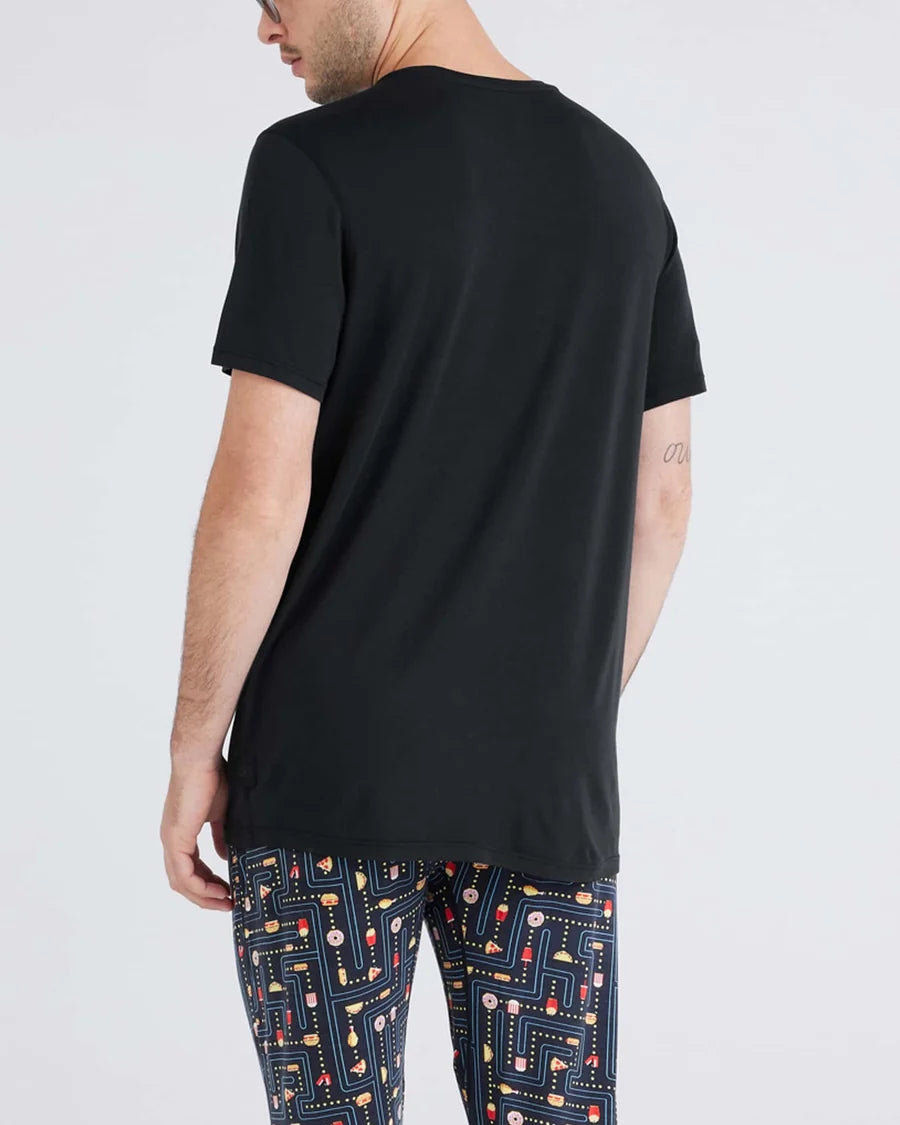 Saxx Snooze Sleep Short Sleeve Tee - Black