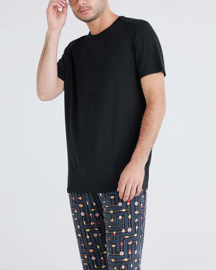Saxx Snooze Sleep Short Sleeve Tee - Black