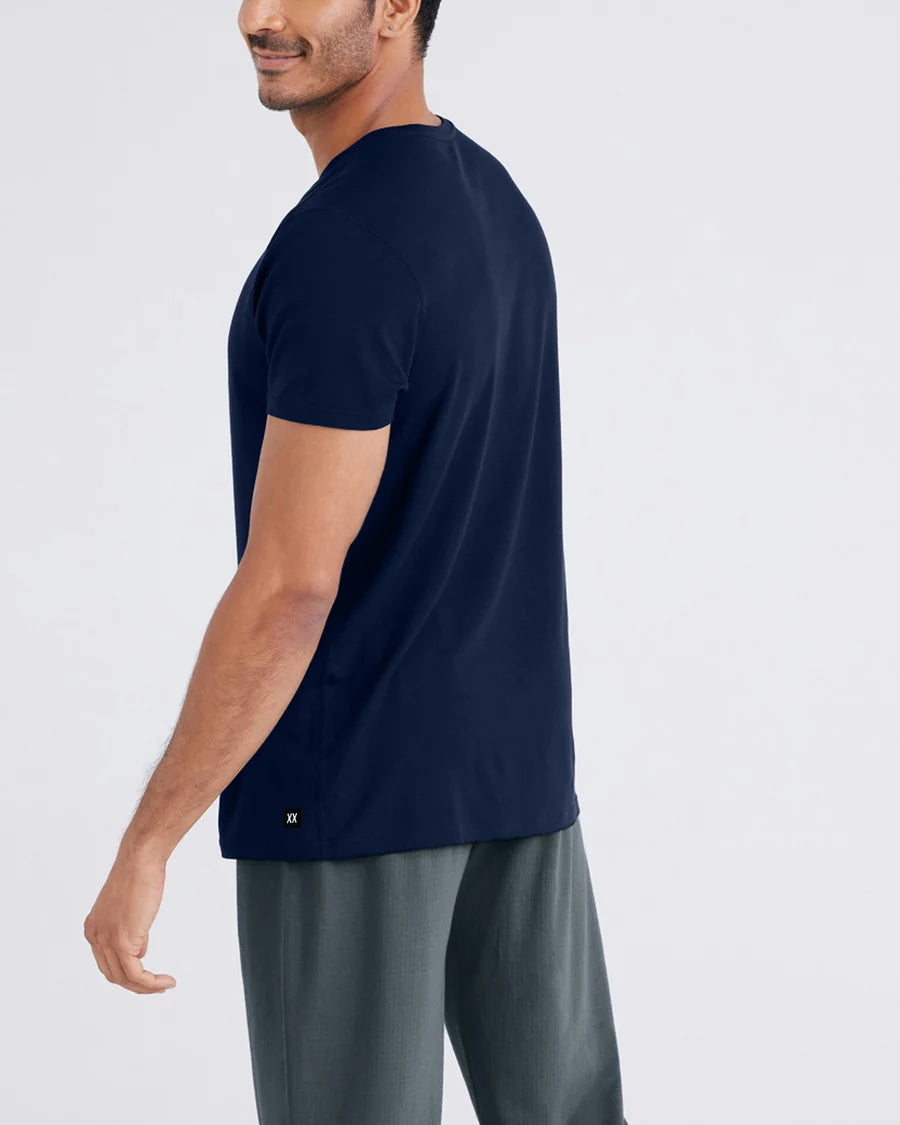 Saxx Snooze Sleep Short Sleeve Tee - Maritime