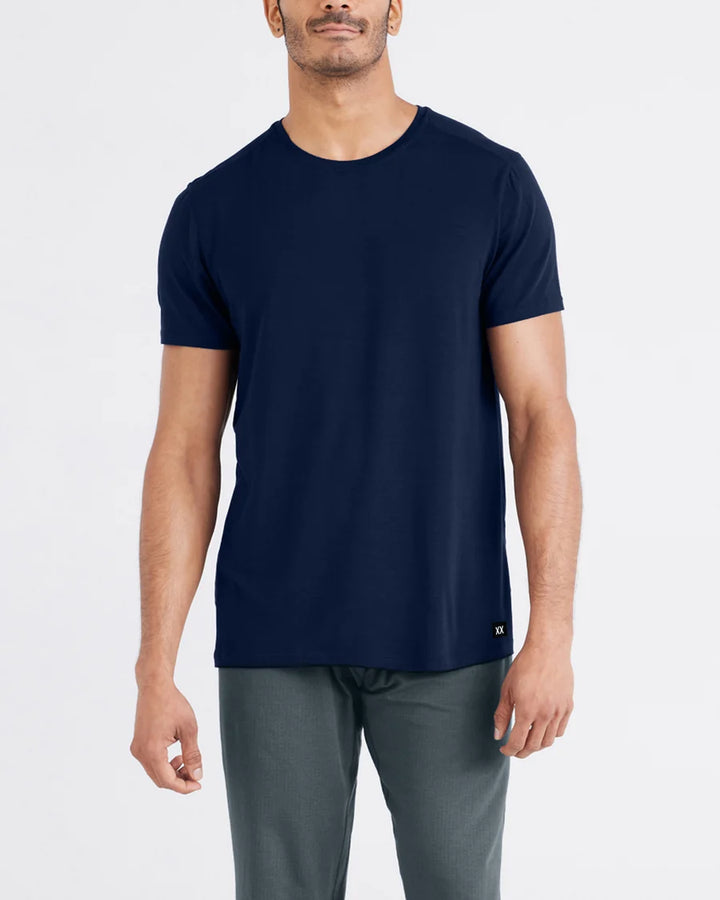 Saxx Snooze Sleep Short Sleeve Tee - Maritime