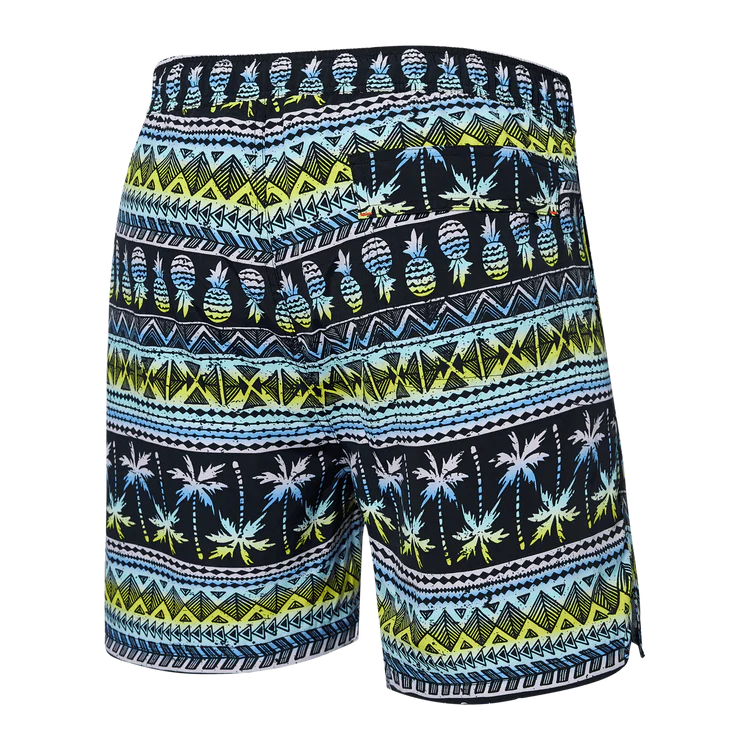 Saxx Go Coastal - Swim Volley 5" Swim Shorts - Pina Stripe