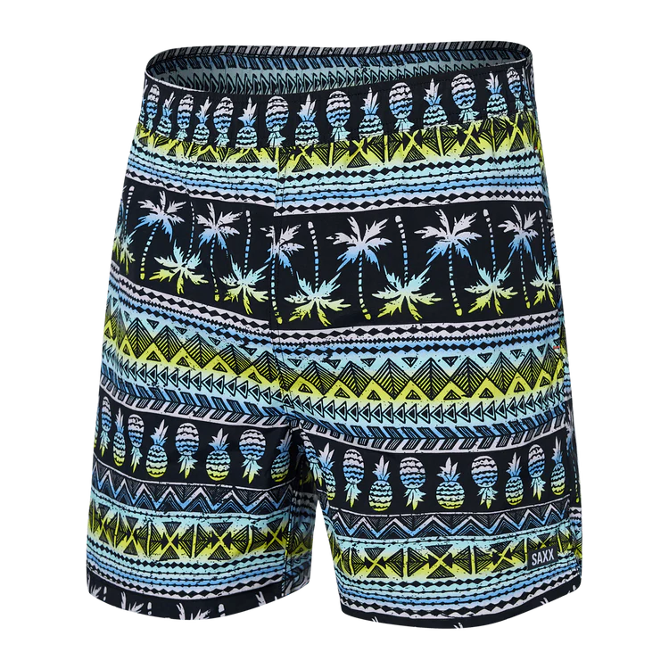 Saxx Go Coastal - Swim Volley 5" Swim Shorts - Pina Stripe