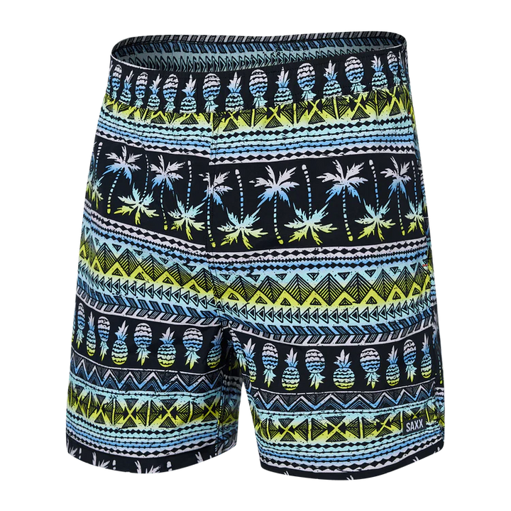 Saxx Go Coastal - Swim Volley 5" Swim Shorts - Pina Stripe