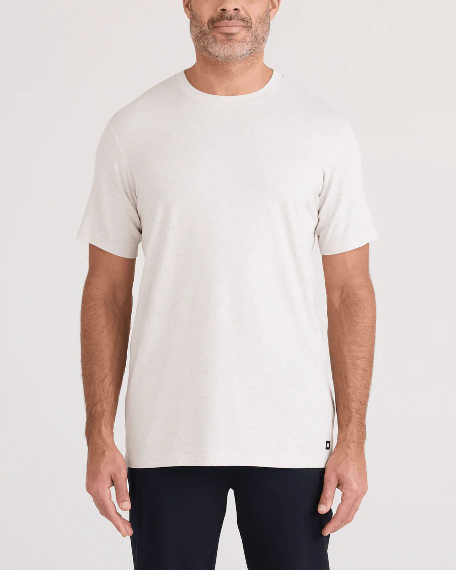 Saxx DROPTEMP™ Cooling Cotton Short Sleeve Crew - Steel Heather