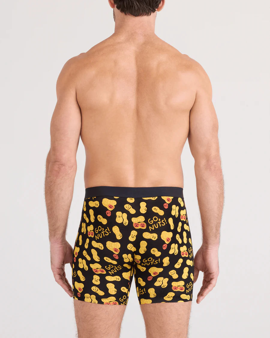 Saxx Vibe Xtra Soft Boxer Brief - Go Nuts-Black