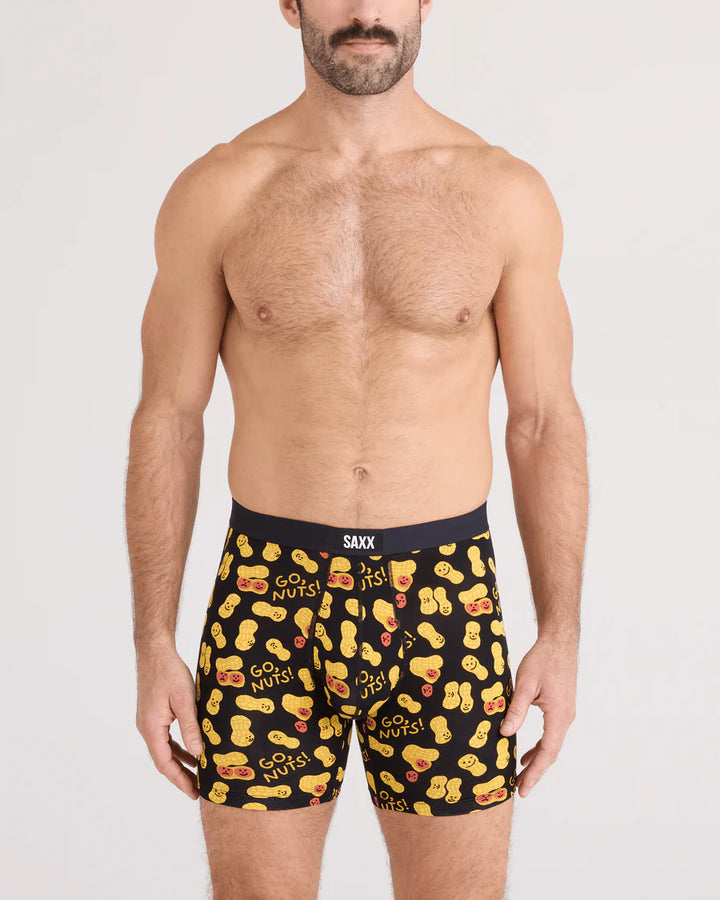 Saxx Vibe Xtra Soft Boxer Brief - Go Nuts-Black