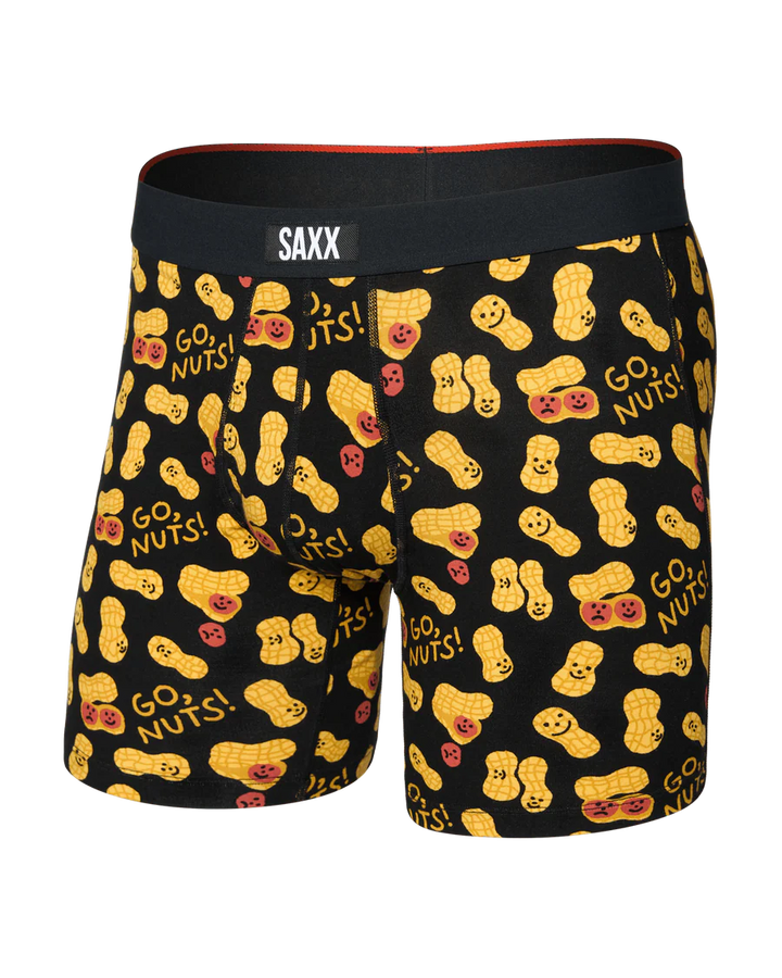 Saxx Vibe Xtra Soft Boxer Brief - Go Nuts-Black