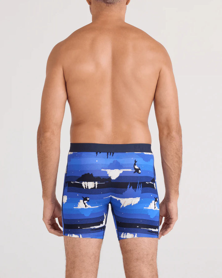 Saxx Vibe Xtra Soft Boxer Brief - Iceberg Stripe