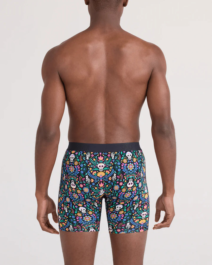 Saxx Vibe Xtra Soft Boxer Brief - Skull Garden-Multi
