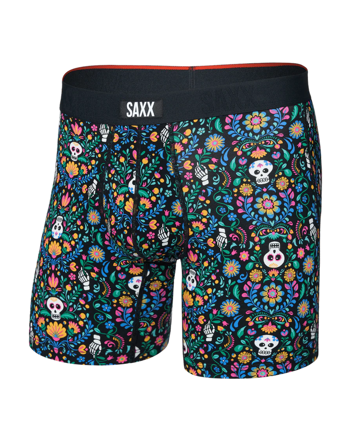 Saxx Vibe Xtra Soft Boxer Brief - Skull Garden-Multi