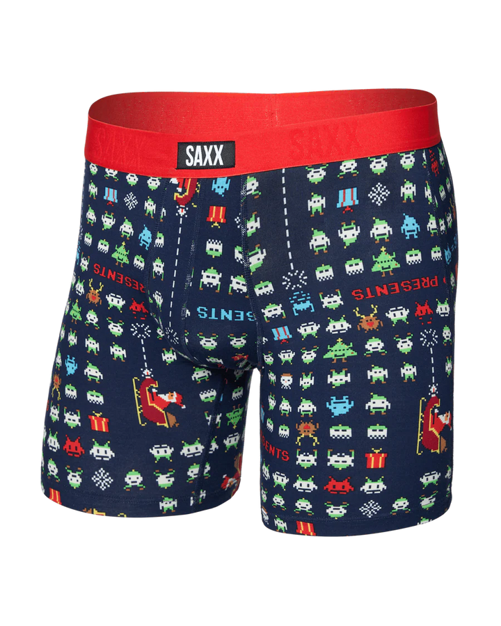 Saxx Vibe Xtra Soft Boxer Brief - Sleigh Invaders