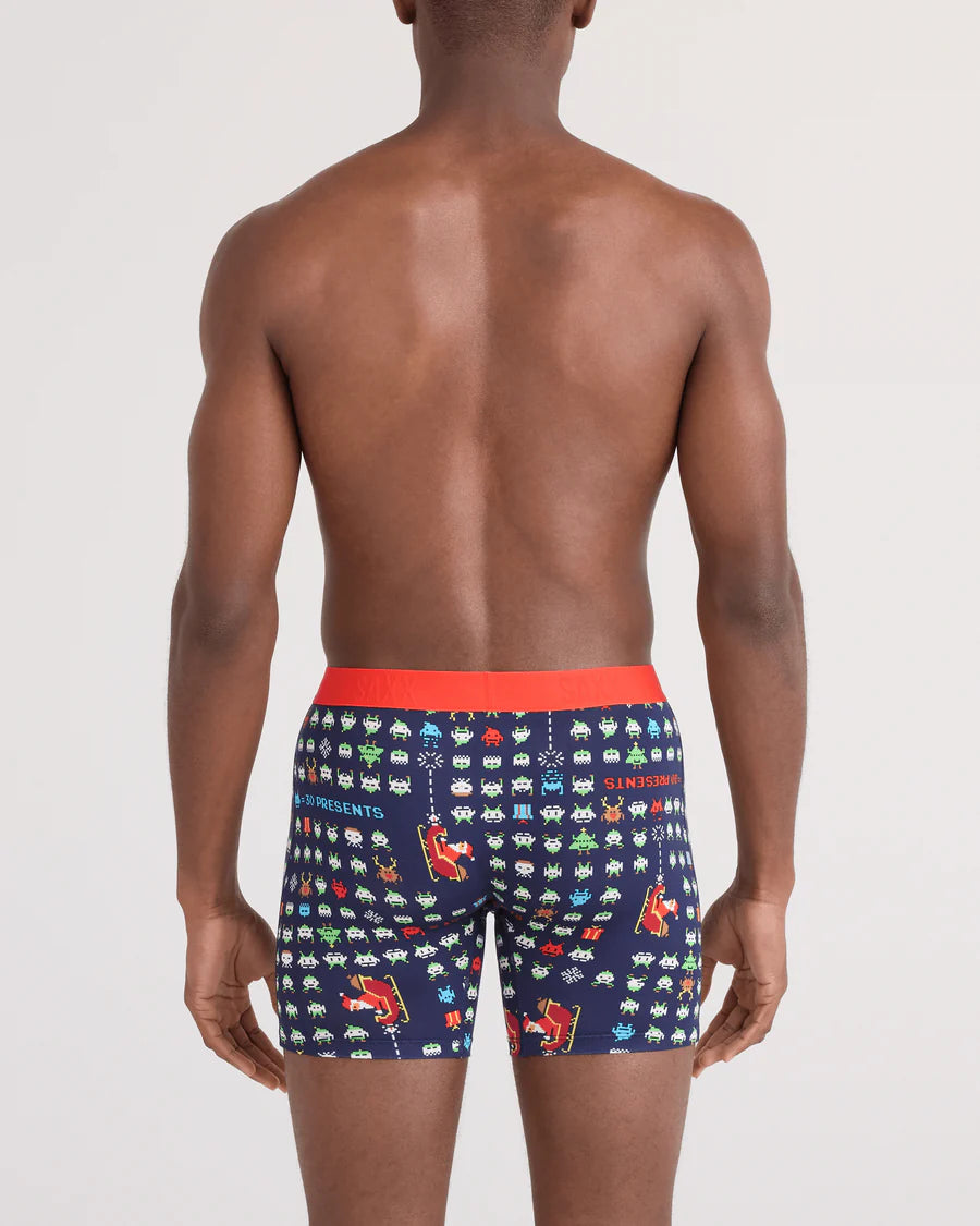 Saxx Vibe Xtra Soft Boxer Brief - Sleigh Invaders