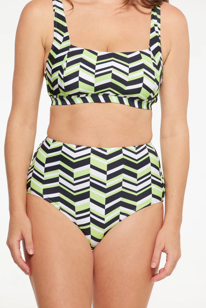Lola High Waist Swim Bottom - Size 6