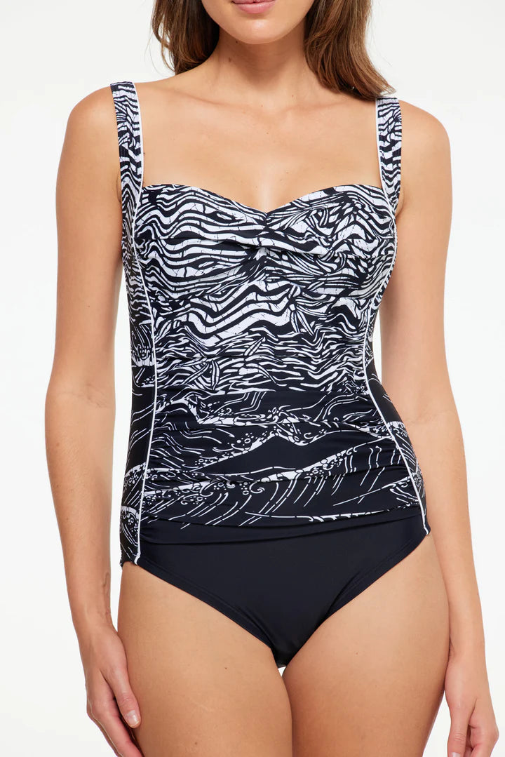 Budapest Sweetheart Ruched One Piece - Size 8