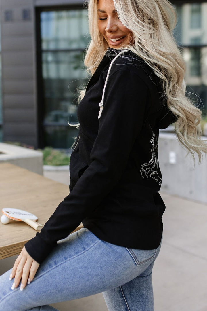 "Nobody To Love"  Full Zip Sweatshirt - Size 3 X