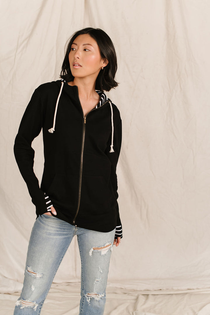 "Nobody To Love"  Full Zip Sweatshirt - Size 3 X