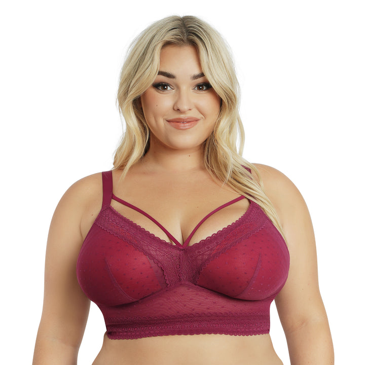 Mia Dot Bralette - Blackberry