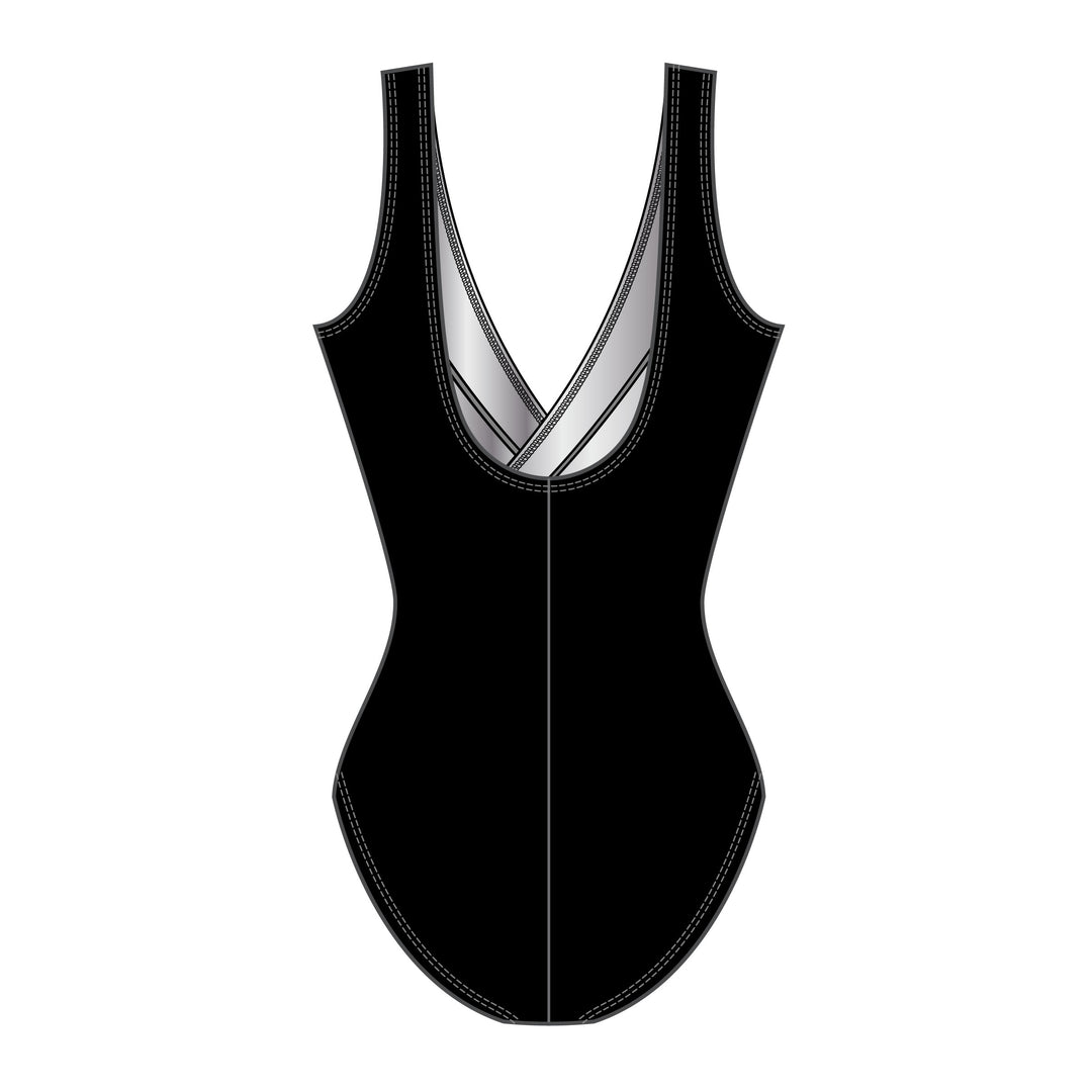 True Romance Shirred Surplice Long Torso One Piece Swimsuit