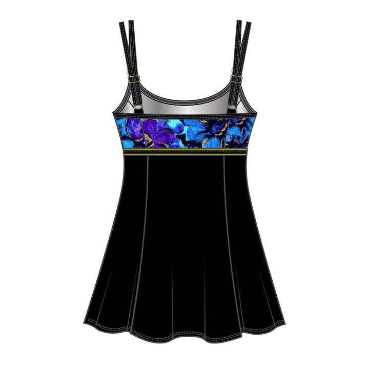 Gypsy Empire Princess Seam Long Torso Swim Dress - Size 24