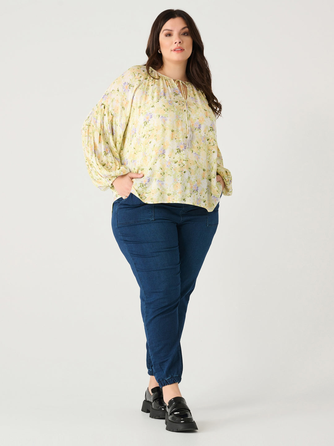 Dex Floral Peasant Blouse