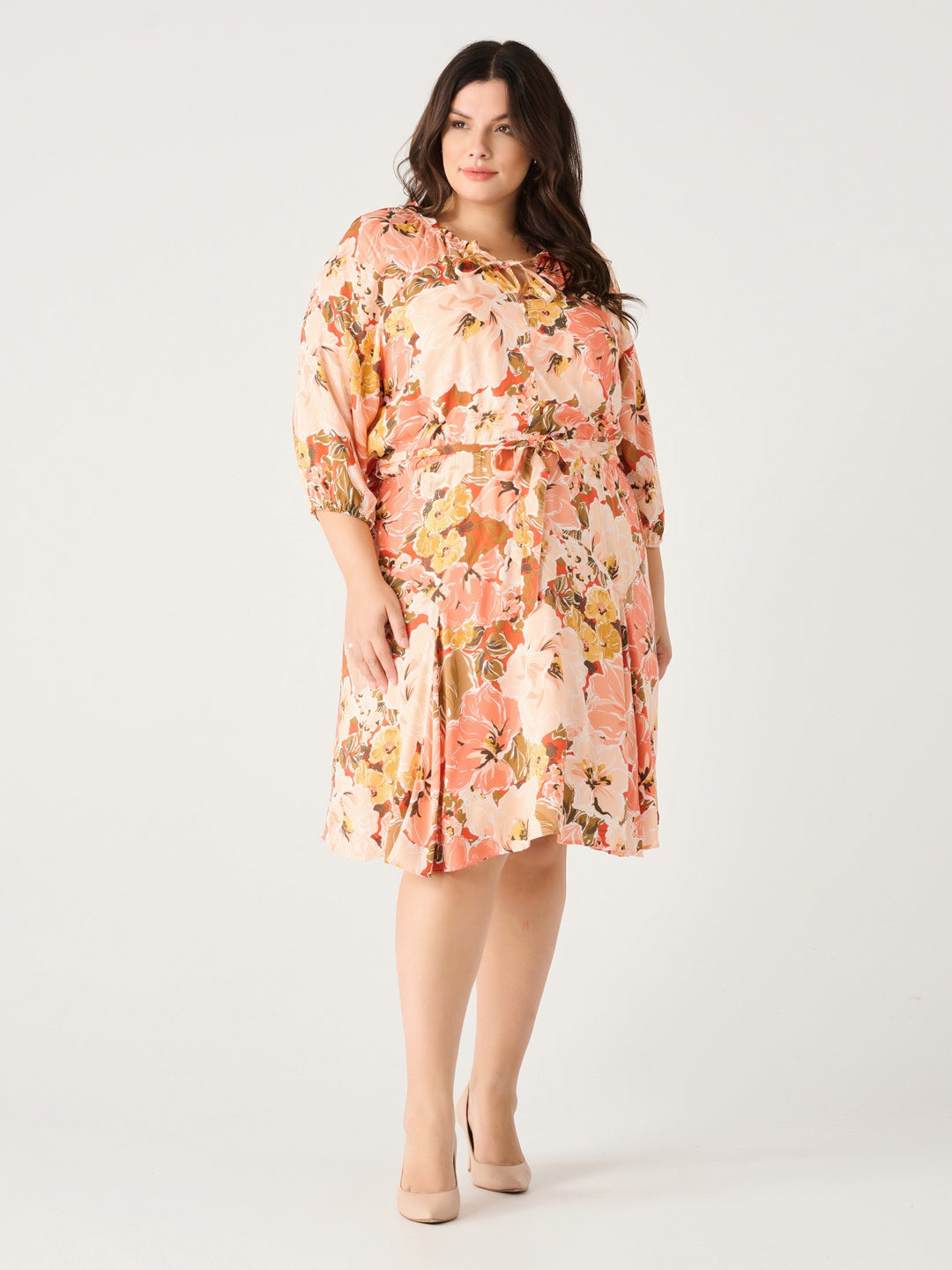 Dex Puff Sleeve Belted Mini Dress