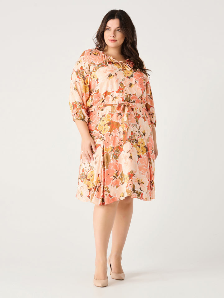 Dex Puff Sleeve Belted Mini Dress