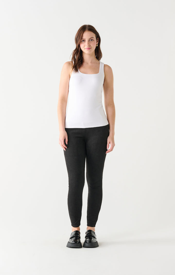 Square Neck White Tank - Size X-Large