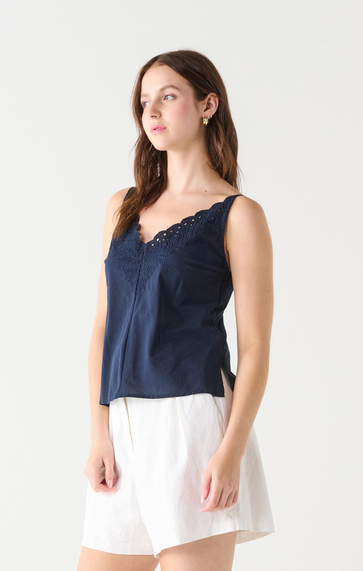 Eyelet Tank Top