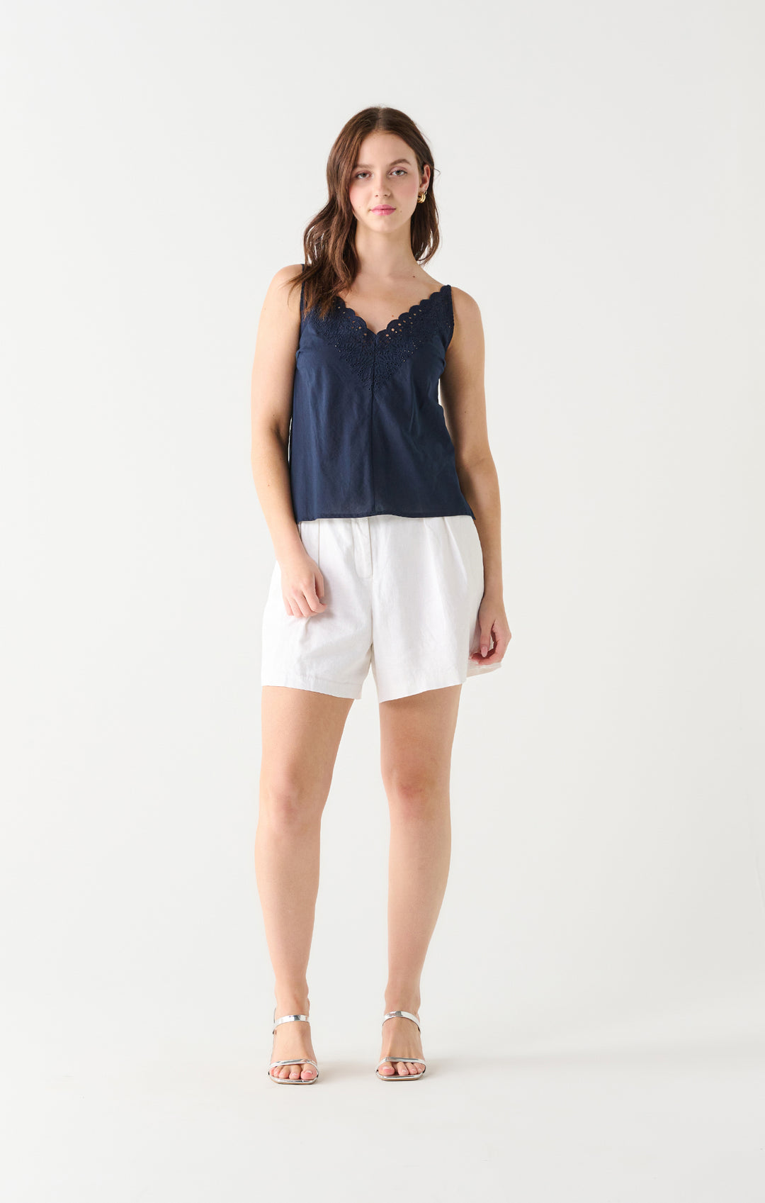 Eyelet Tank Top