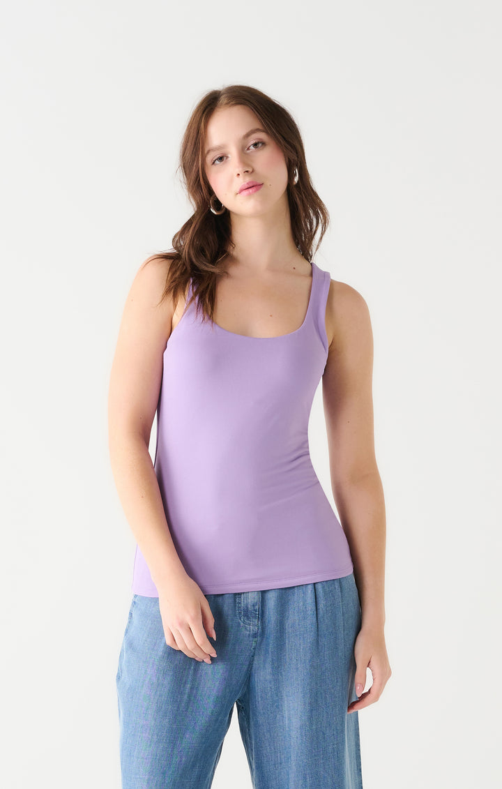 Square Neck Lavender Tank